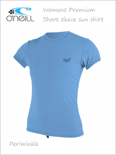 Premium short sleeve sun shirt (womens) - Periwinkle